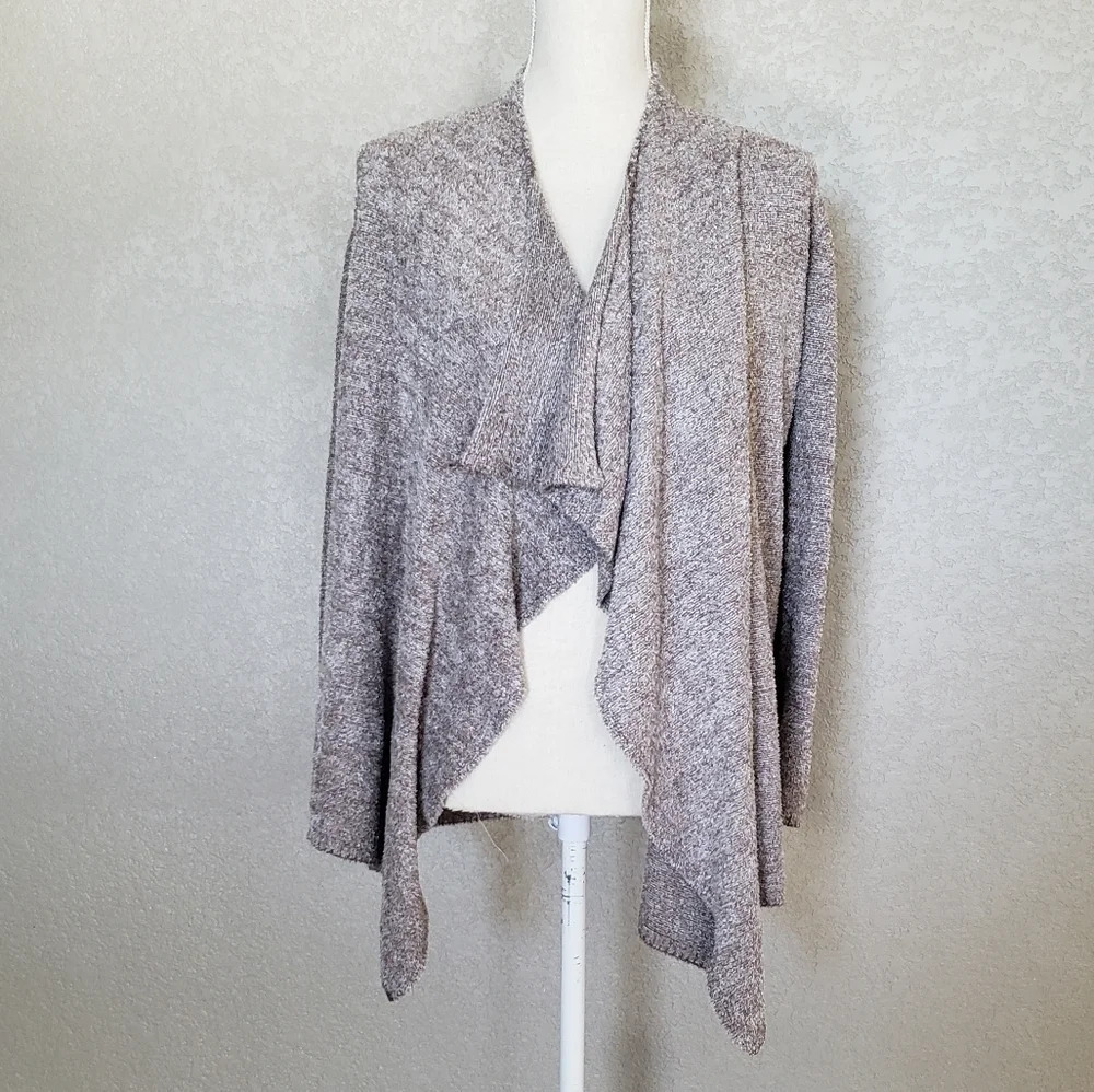 Barefoot Dreams waterfall cardigan soft fuzzy size Small
